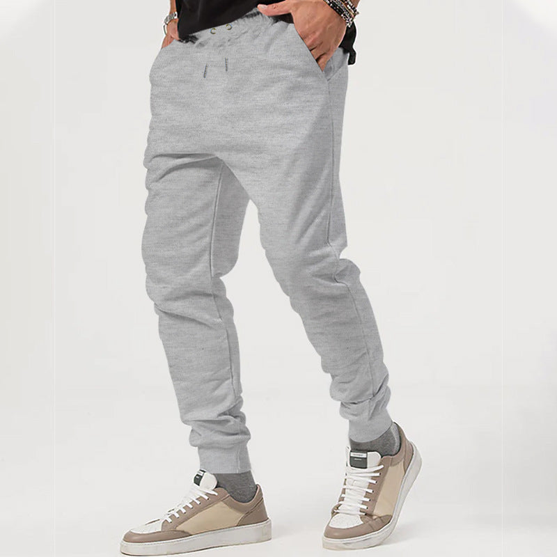 Herren Jogginghose Bequem Elastisch Reißverschluss Taschen