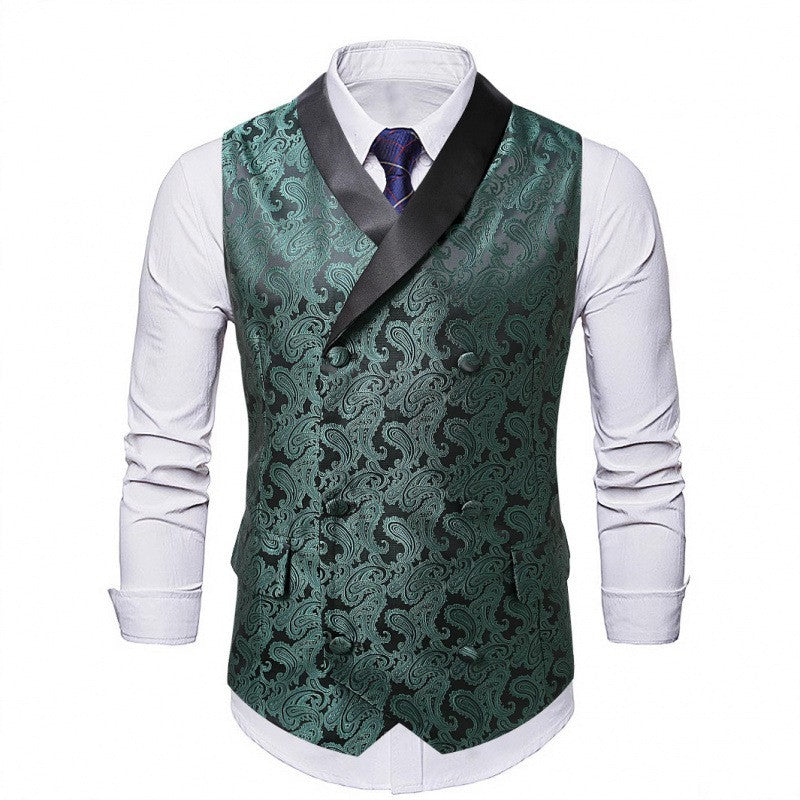 Herren Weste Elegant Paisley Muster Luxus Qualität