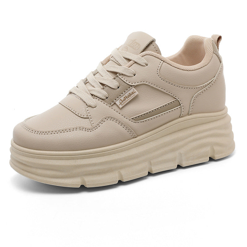Damen Plateau Sneaker Hoch mit Dämpfung und Struktur