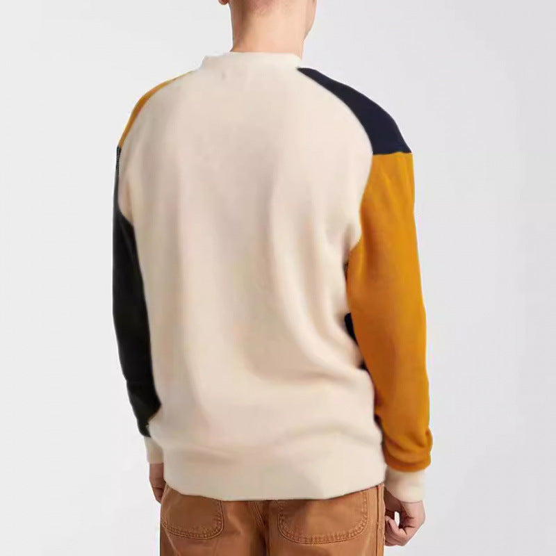 Herren Strickcardigan Modern Farbblock Taschen