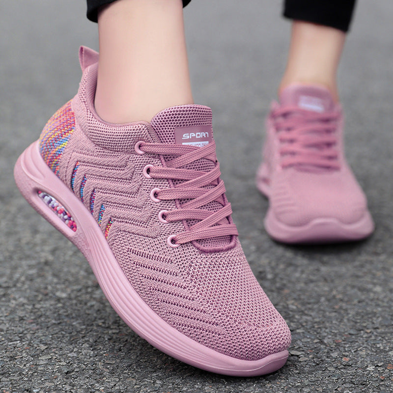 Damen Sneaker Luftgepolstert Sportlich Bequem