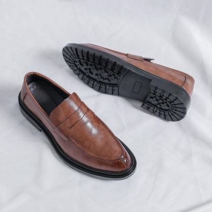 Damen Lederslipper Rutschfest Elegante Schuhe