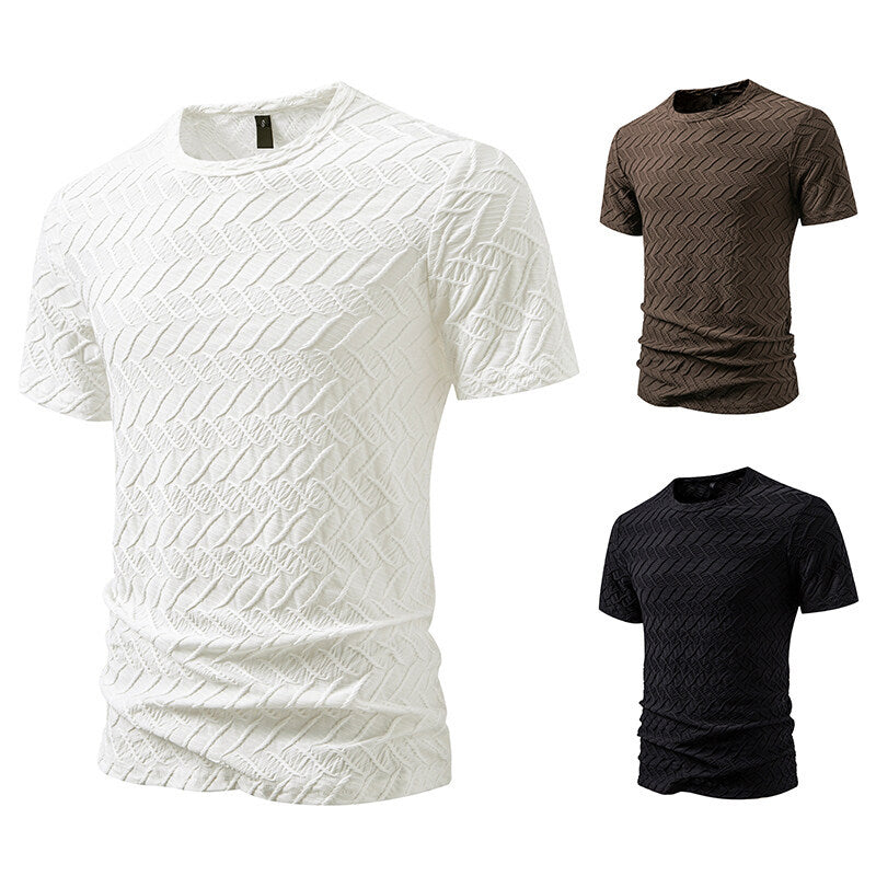 Herren Kurzarmshirt Modern Strukturiert Berlin Style