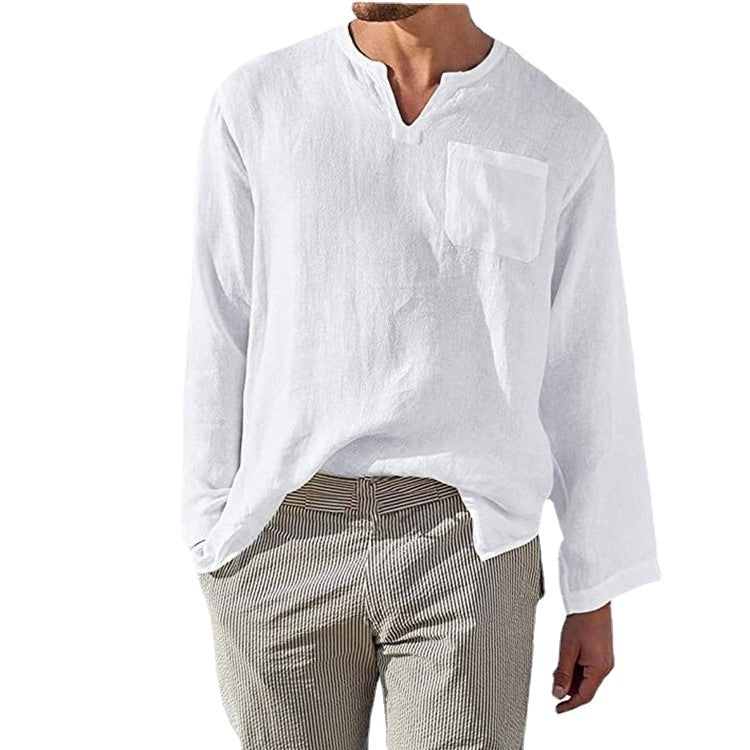 Herren Langarmhemd Lässig Casual Berlin Stil