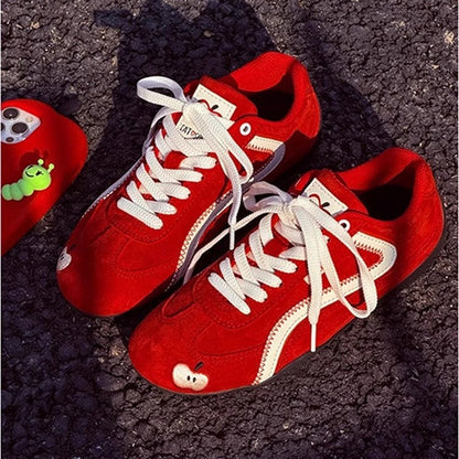 Damen Sneaker Sportlich Weiß Komfortabel Laufschuhe