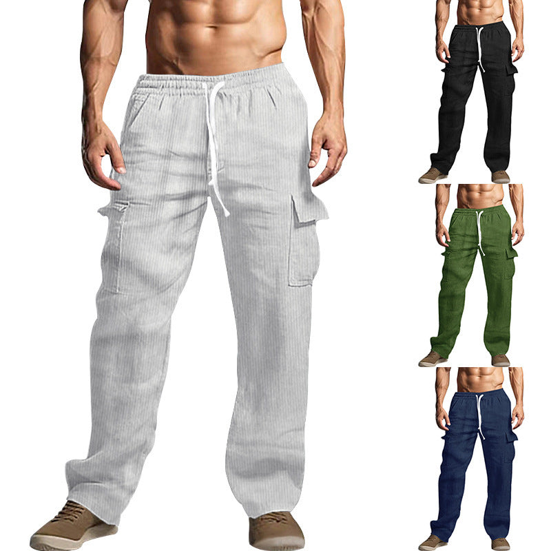 Herren Cargo-Hose Stretch Bequem Mit Seitentaschen