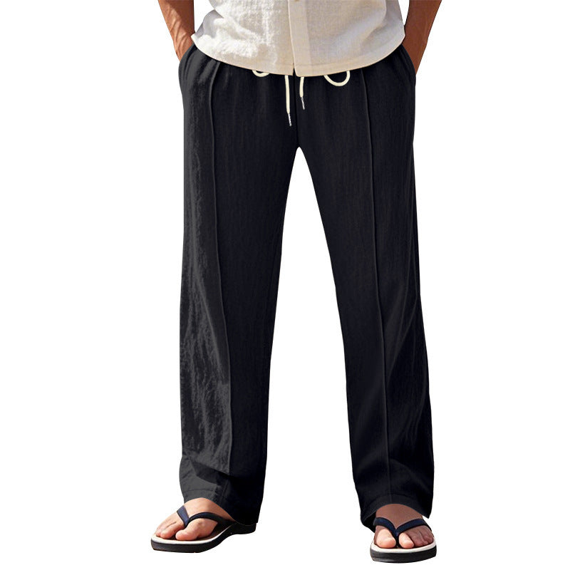 Herren luftige Strandhose mit elastischem Bund und praktischen Seitentaschen.