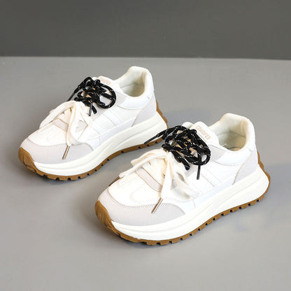 Damen Plateau Sneaker Sportlich Atmungsaktiv Heidi Mode