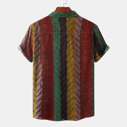 Herren Kurzarmhemd Modern Grafik T-Shirt Berlin Style