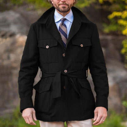 Herren Outdoor-Jacke Funktionell mit Taillengürtel und Taschen