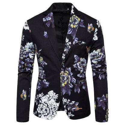 Herren Blazer Modern Floral Schnitt Berlin Style - BerlinGlamour