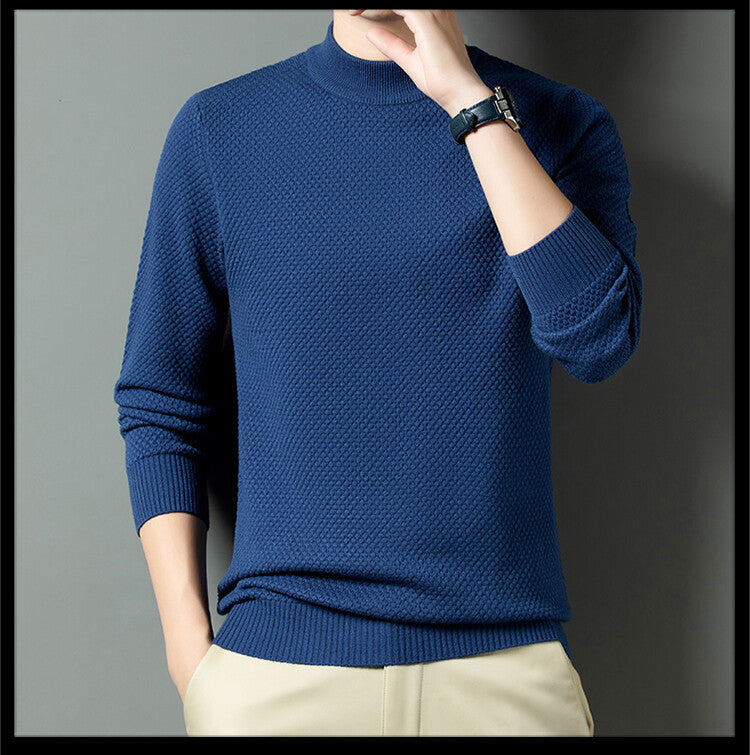 Herren Pullover Modern Strukturiert Elegant