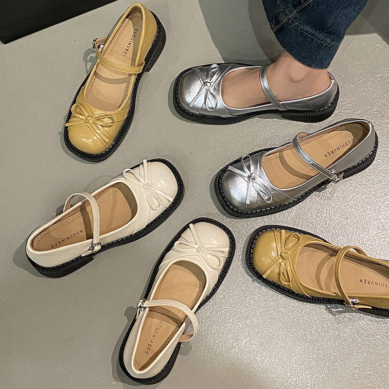 Damen Ballerinas Rutschfest Schleifen Detail Modern - BerlinGlamour