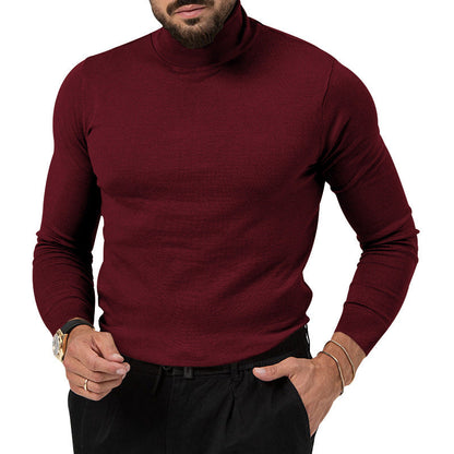 Herren Rollkragenpullover aus Merinowolle Eleganter Winterpullover