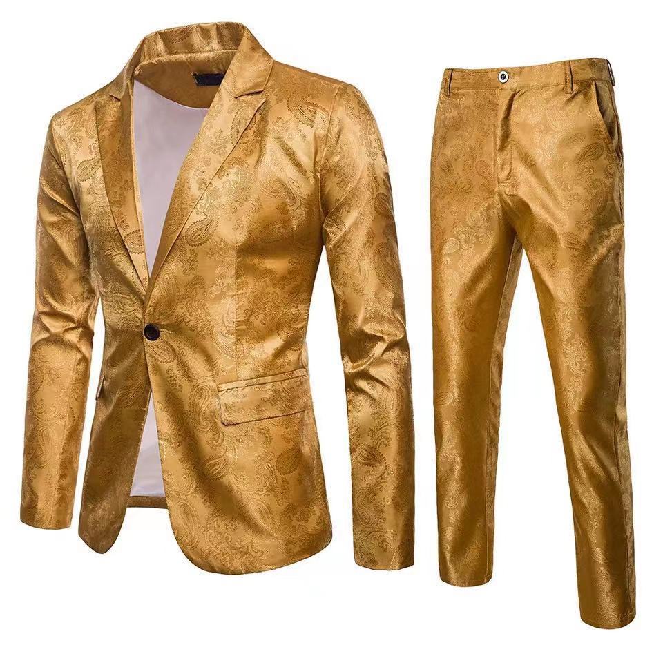 Herren Anzug Set Elegant Mit Muster Berlin Stil