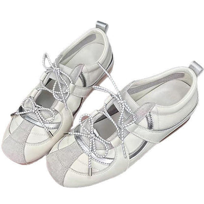 Damen Sneaker Sportlich Modisch Weiße Schuhe