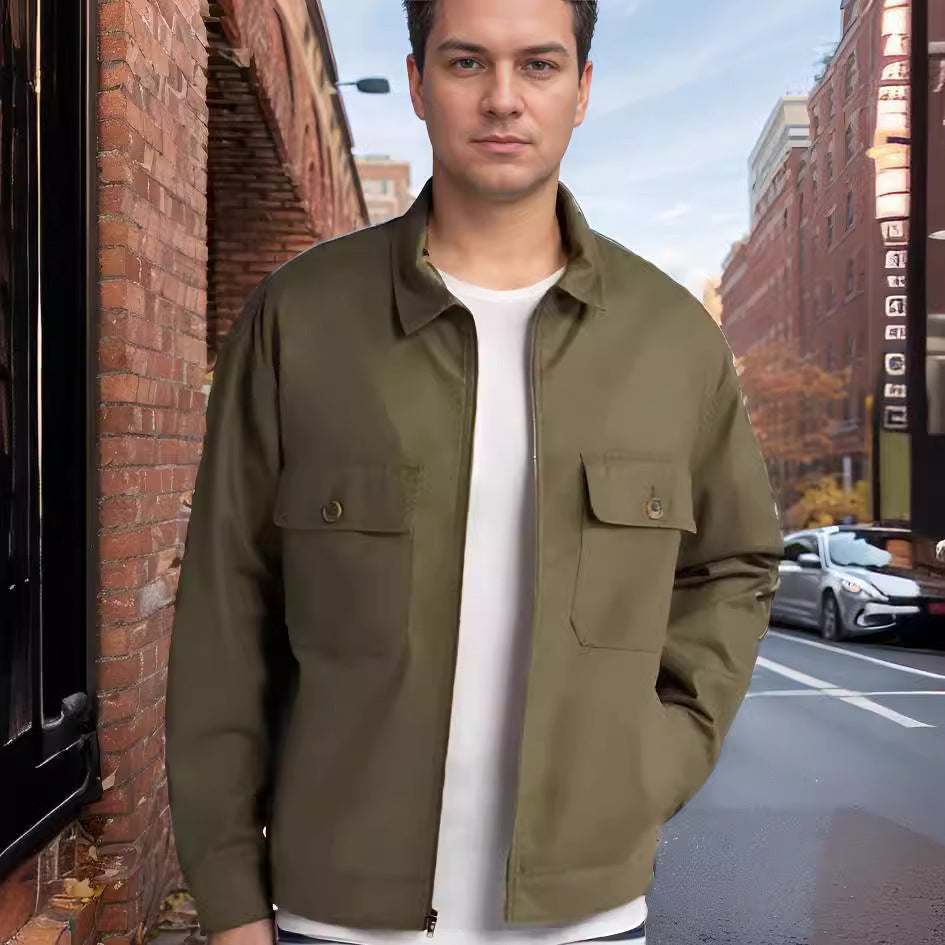 Herren-Utility-Jacke Modern Praktisch Mit Vielen Taschen - BerlinGlamour