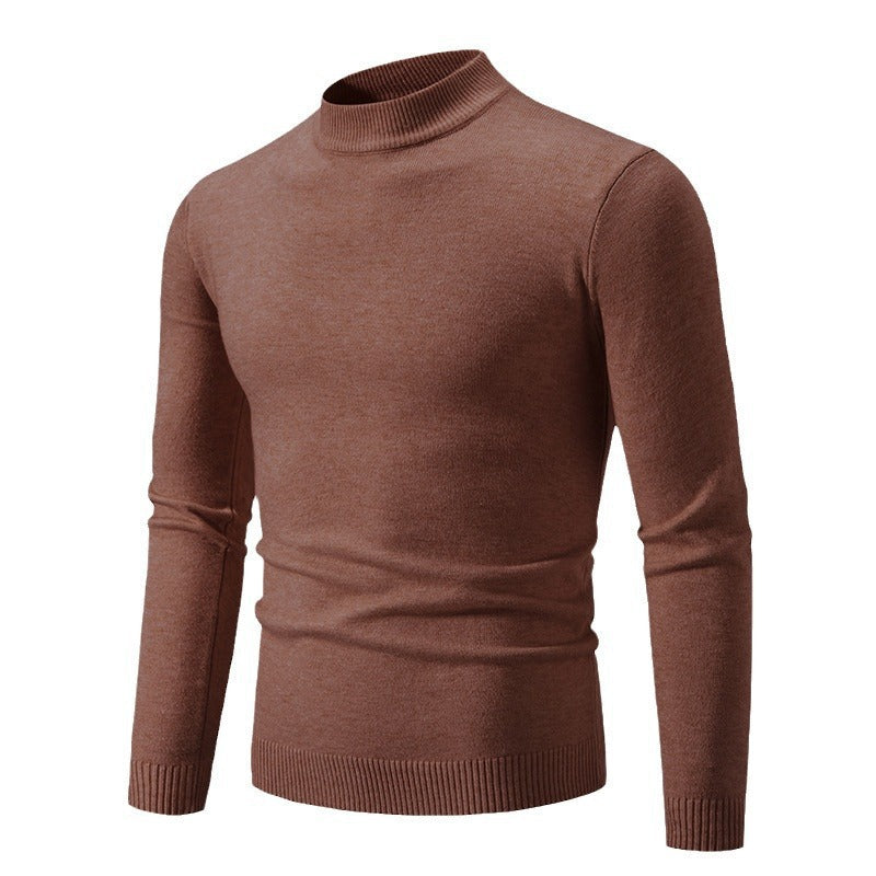 Herren Rollkragenpullover Weich Warm Strickware Modern