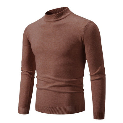 Herren Rollkragenpullover Weich Warm Strickware Modern