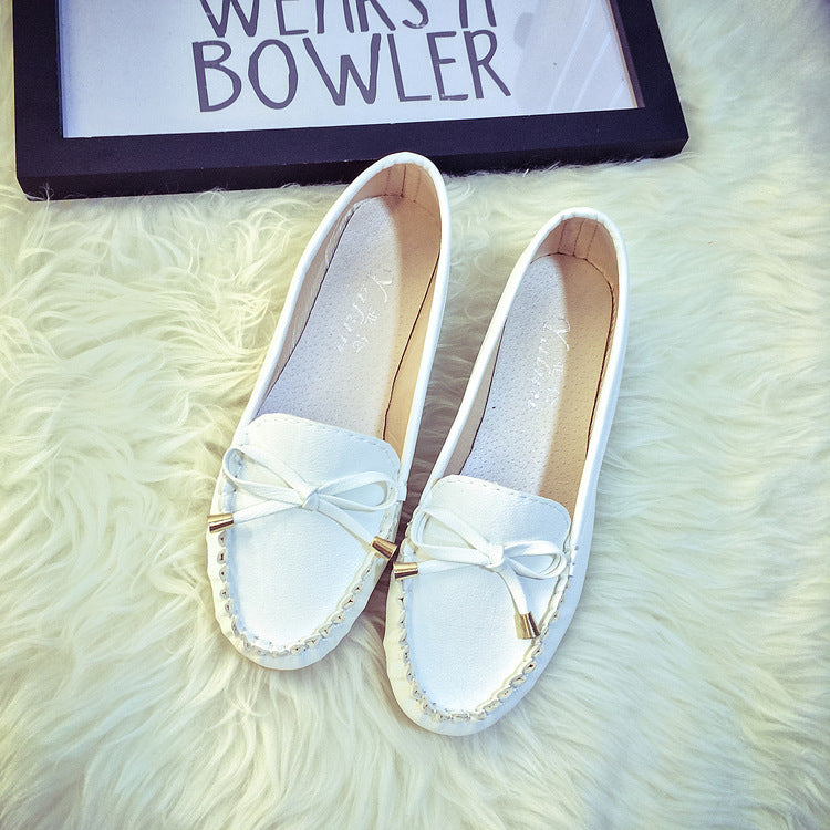 Damen Mokassin Slipper Elegant Komfortabel Schleife