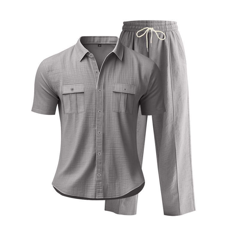 Herren Freizeit-Set Bequem atmungsaktiv mit Taschen