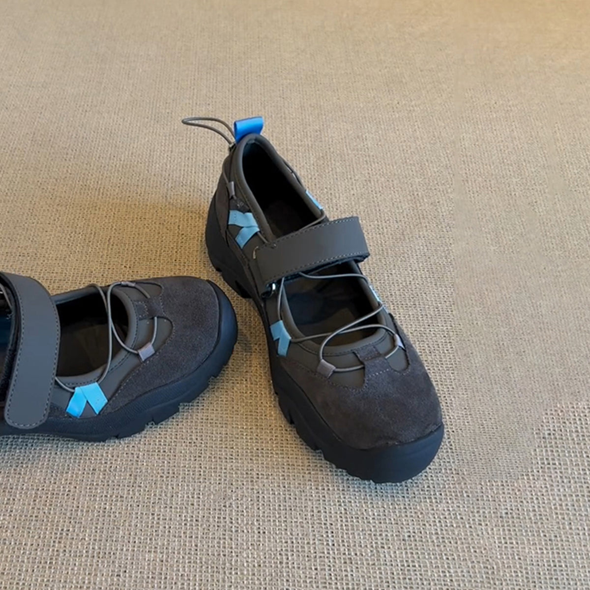 Damen Wanderschuhe Rutschfest Verstellbar Klettverschluss