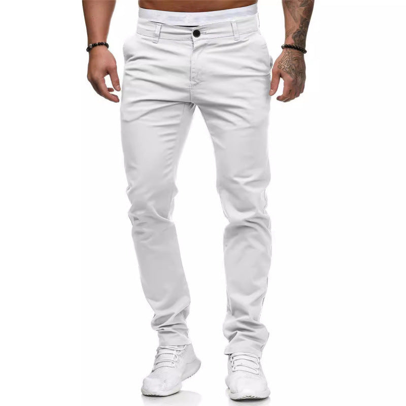 Herren Slim Fit Chino Hose Elastisch - BerlinGlamour