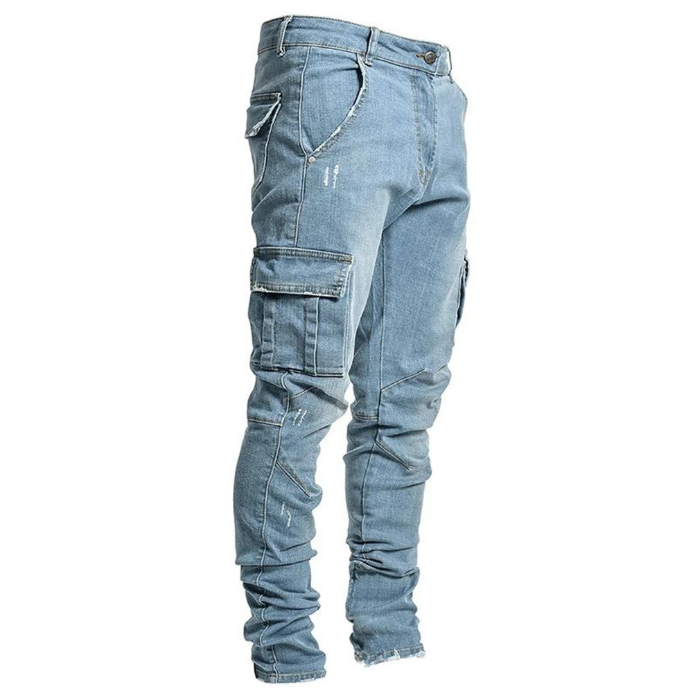 Mehrtaschen Jeans Hose Freizeit Cargo Hose Urban - BerlinGlamour
