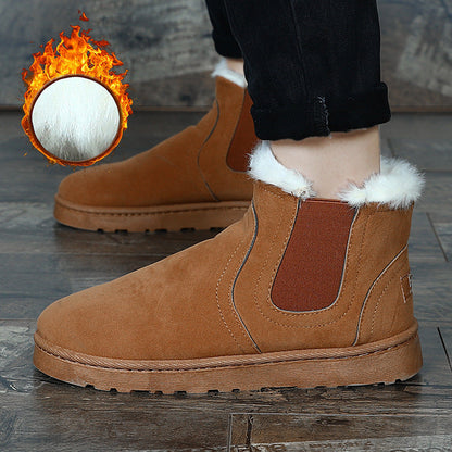 Damen Ankle Boots Wildleder Warm Bequem Winterstiefel - BerlinGlamour