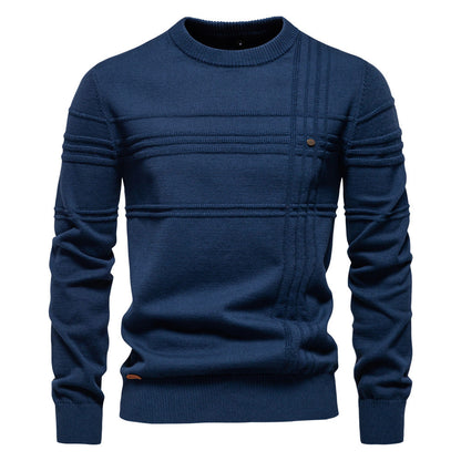 Herren Strickpullover Modern Komfortpassform Großes Design