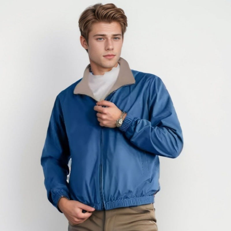 Herren Windbreaker Jacke Leicht Wasserabweisend Mit Taschen