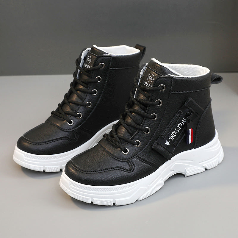 Damen Sneaker High-Top Weich und Bequem Trendy Design