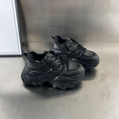 Damen Sneaker Sportlich Chunky atmungsaktiv Rutschfest