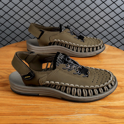 Damen Sport Sandalen Schnellschnürsystem Elastisch Bequem
