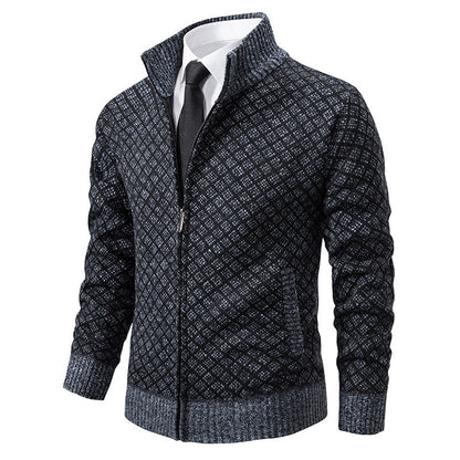 Herren Strickjacke Modern mit Reißverschluss Qualität