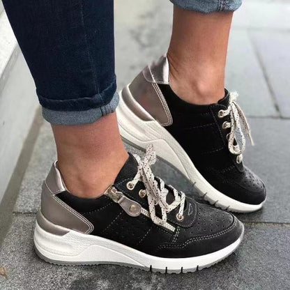 Damen Sneaker Sportlich Elegant Hochwertig Komfort
