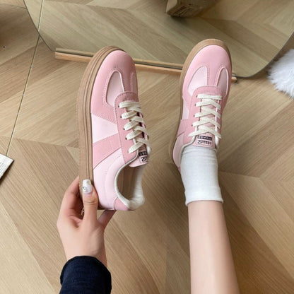 Damen Sneaker Klassisch Bequem Sportlich Weiß