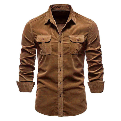 Herren Hemd Langarm Denim Style Modern
