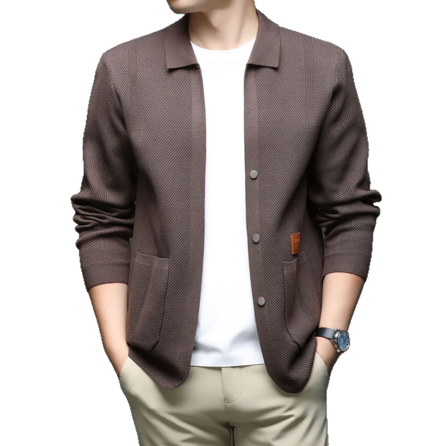 Herren Strickjacke Klassisch Leicht Modisch