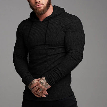 Herren Kapuzenpullover Strukturiert Stylisch Modern