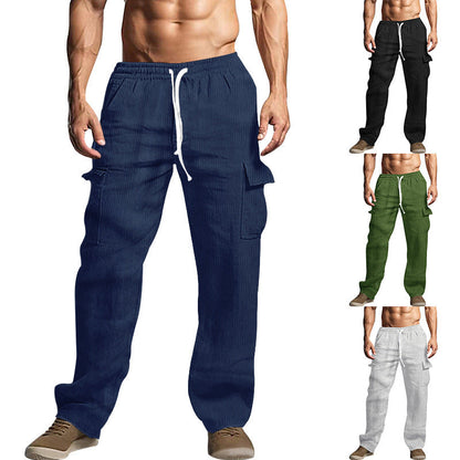 Herren Cargo-Hose Stretch Bequem Mit Seitentaschen