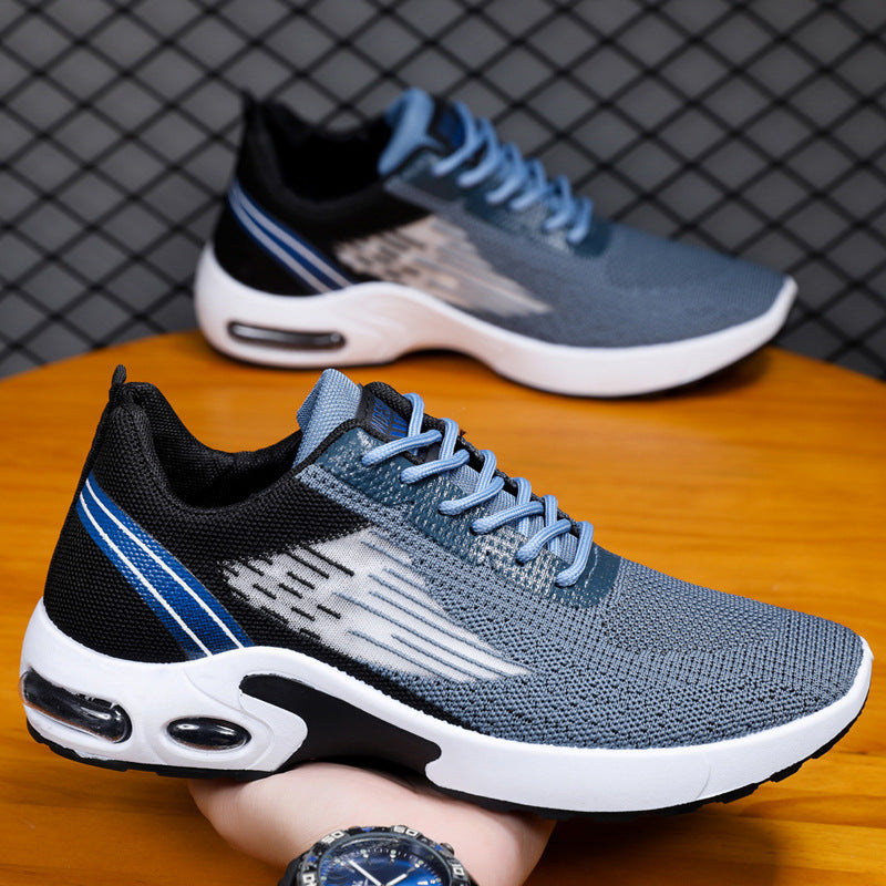 Damen Sneaker Komfortabel Atmungsaktiv Elastisch Schwarz