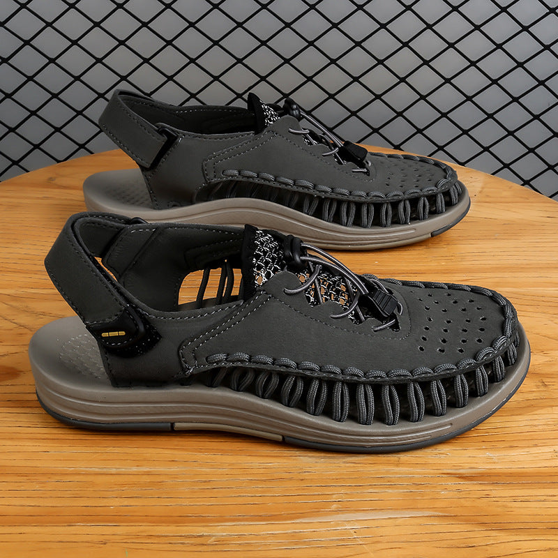 Damen Sport Sandalen Schnellschnürsystem Elastisch Bequem