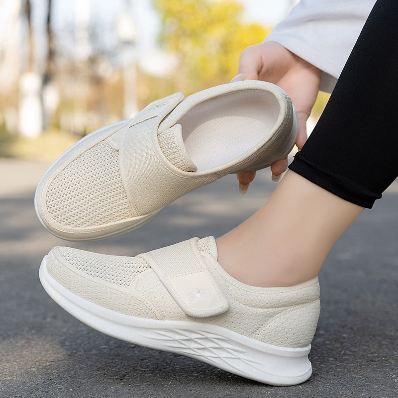 Damen Bequeme Schuhe Mit Klettverschluss Komfortabel - BerlinGlamour