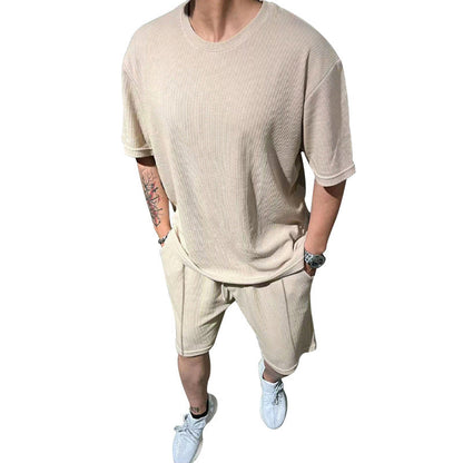 Männer Sportoutfit Lässig Freizeit Shorts Oberteil Berlin
