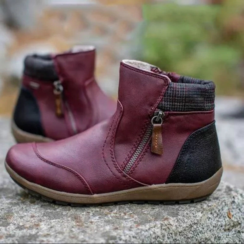 Damen Stiefel Kurz Bequem Winter Mode