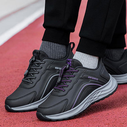 Damen Sneaker Sportlich mit Schnellschnürsystem Schwarz