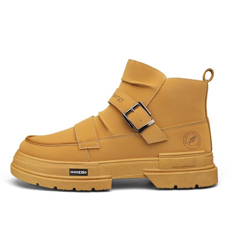Damen Stiefel Mid Cut Robust mit verstellbarem Riemen