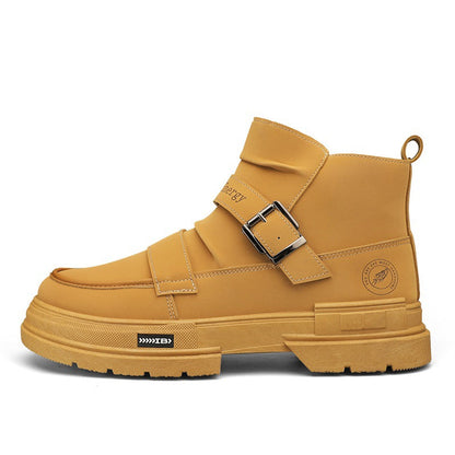 Damen Stiefel Mid Cut Robust mit verstellbarem Riemen