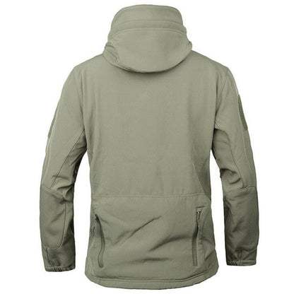 Herren Softshelljacke Wasserdicht Abnehmbarer Kapuze Outdoor